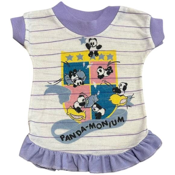 Panda-Monium 90’s Ronnie Jamz Baby Ruffle Nightgown - Picture 1 of 3